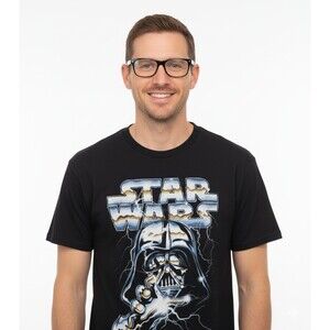 Star Wars tshirt Darth Vader Sith Lord Logo Men’s Adult Black Graphic  size M